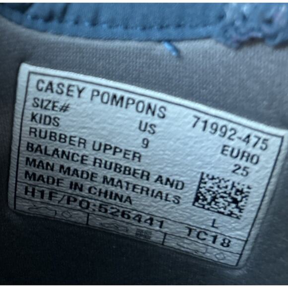 Bogs Little Girl 9 Boot Rubber Blue Casey Lace Up Waterproof Winter Snow Toddler - Picture 7 of 8